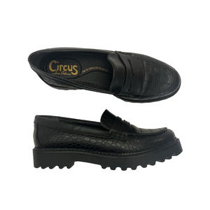Circus Sam Edelman Chunky Penny Loafer Size 9 Desmond Black Croc Slip On